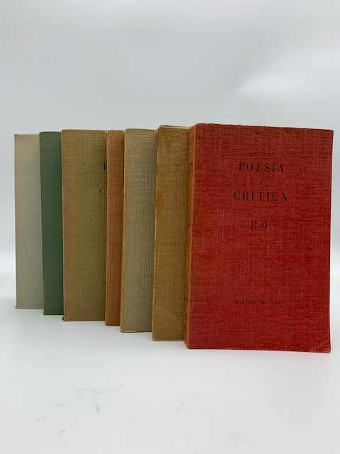 Poesia e critica. Rivista quadrimestrale. Numeri 1, 2, 3, 4, 5, 6-7, 8-9